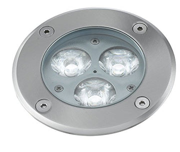Walkover 3 LED Stainless Steel & White Indoor/Outdoor Recessed