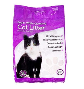 World Of Pets Lavender Scented White Clumping Litter