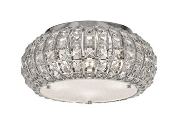 Marilyn 4 Lights Crystal Glass & Sand Diffuser Flush Fitting