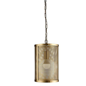 Searchlight Fishnet 1 Light Pendant Matt Gold