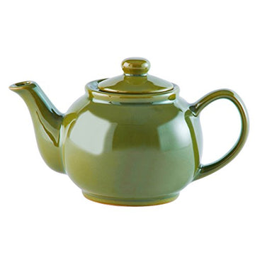 Brights Olive Green Porcelain Green Tea Coffee 2 Cup Teapot