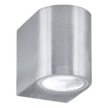 Eiffel LED Silver & Glass IP44 Outdoor Wall Light