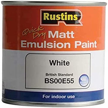 250ml Rustins Quick Dry Matt White Paint