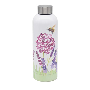 Lavender & Bees Stainless Water Bottle