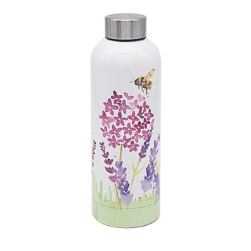 Lavender & Bees Stainless Water Bottle (design by Jennifer Rose)