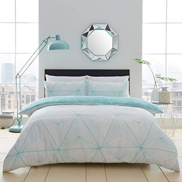 Zander Aqua King Duvet Cover Set - New