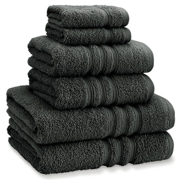 Catherine Lansfield Zero Twist Hand Towel - Charcoal Grey