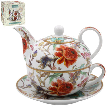 Anthina Tea for One Set Ceramic Floral Design