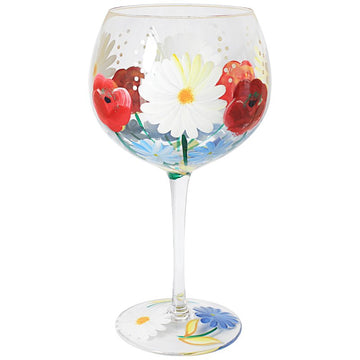 Lynsey Johnstone Hand Painted Cocktail Gin Glass Wild Garden