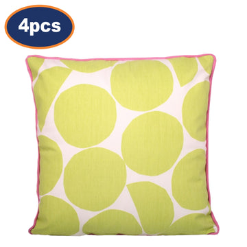 4pc Outdoor Filled Cushion Cover Pink Green