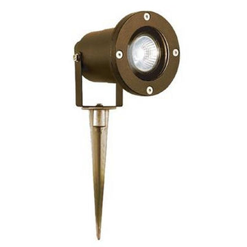 Spikey LED Rust Brown Outdoor Spotlight IP65