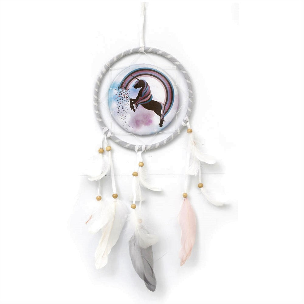 16cm Unicorn Design Fantasy Dreamcatcher Wall Art Ornament