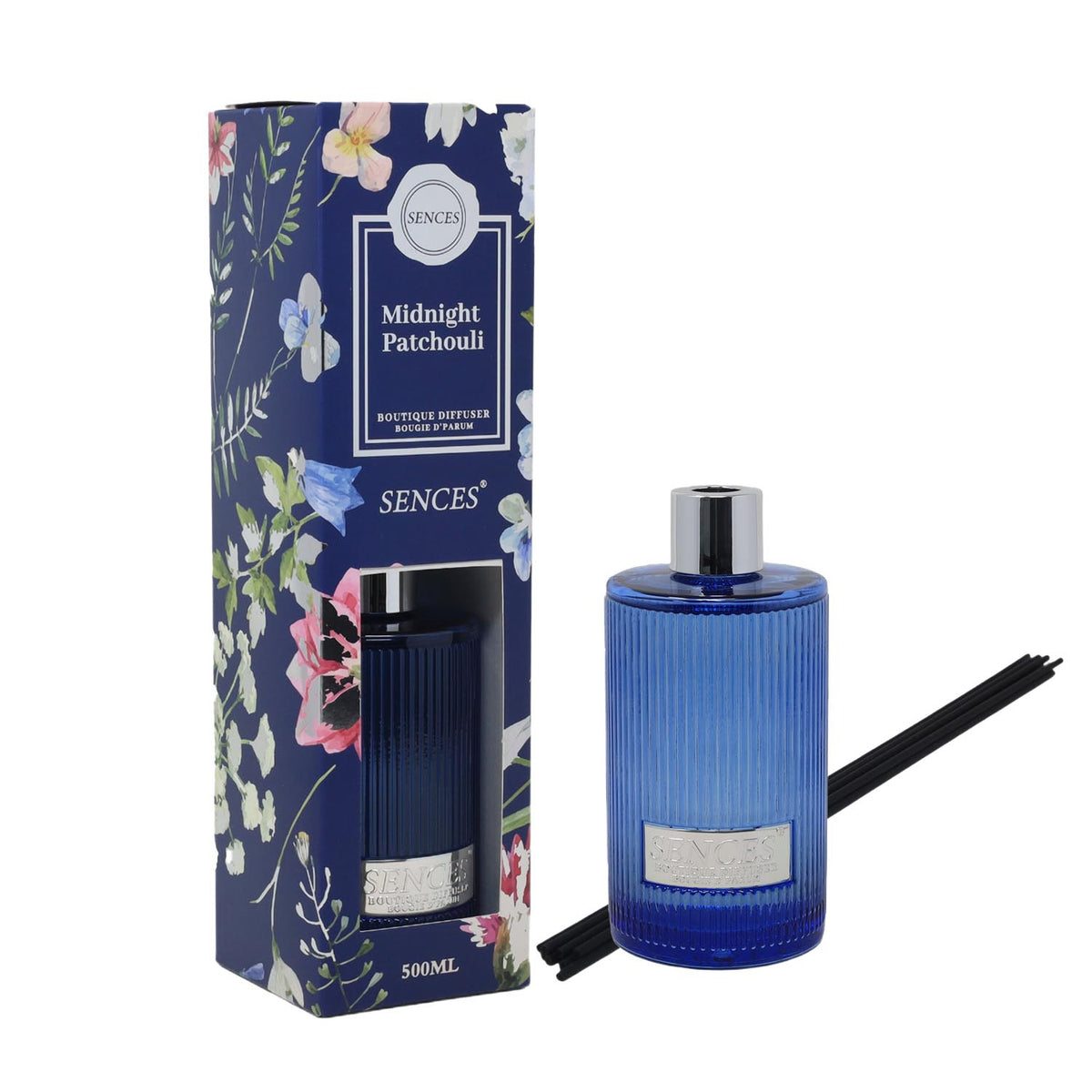 Baltus Reed Diffuser 500ml Sences Ribbed Midnight Patchouli
