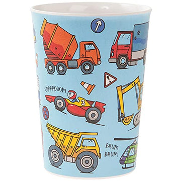 Blue Cup for Kids - Vehicles Design
