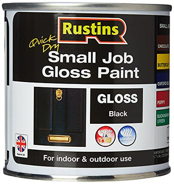 250ml Rustins Quick Dry Black Gloss Paint