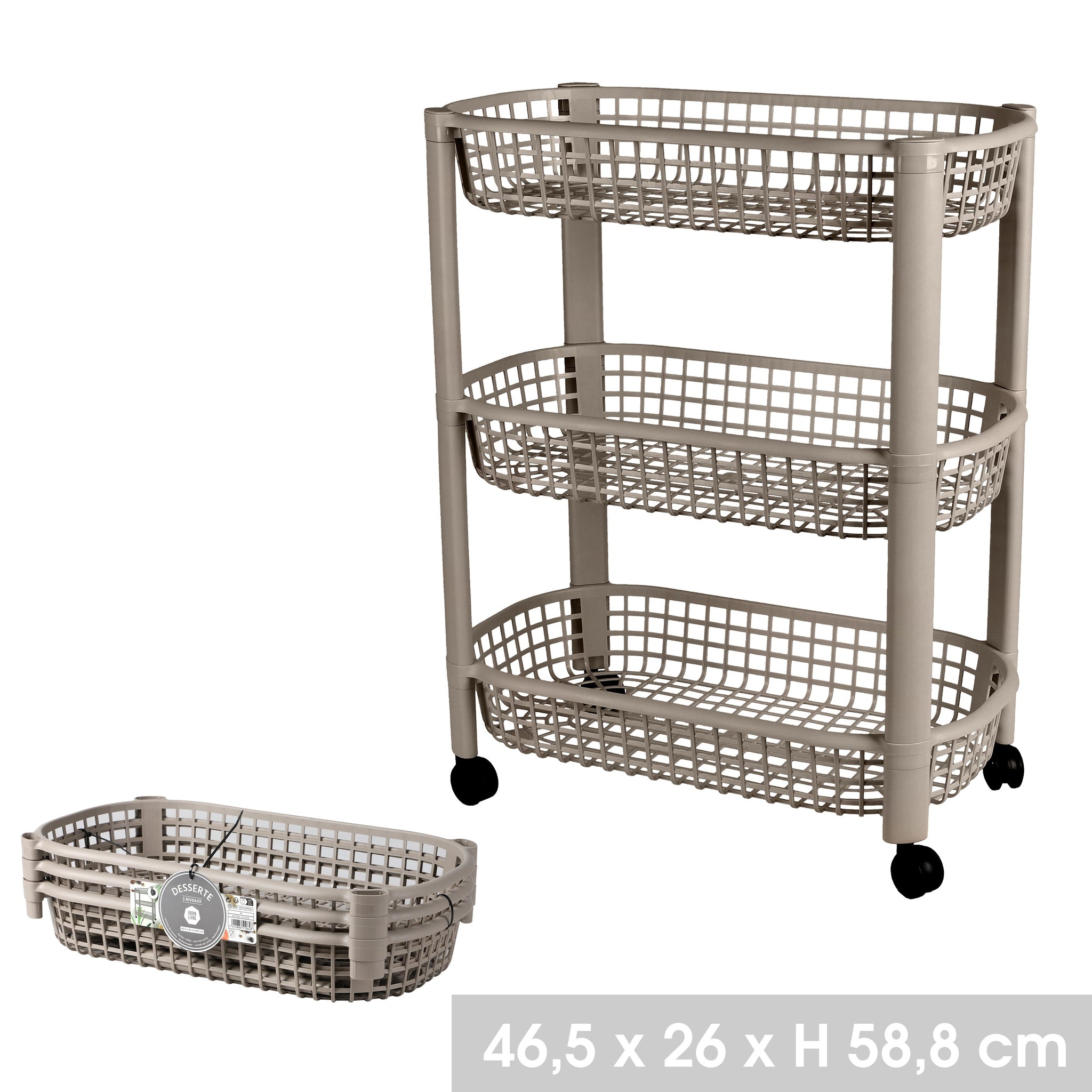 3 Tier Trolley Cart