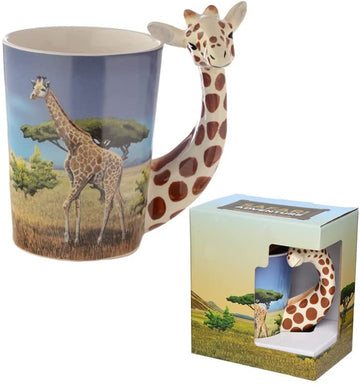 350ml Giraffe Handle Ceramic Mug