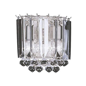 Sigma 2 Light Chrome & Clear Acrylic Rods Wall Light