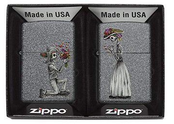 Zippo Set of 2 Iron Stone Design Lighters