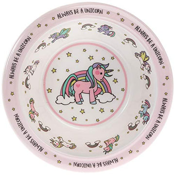 Pink Food Bowl for Kids - Unicorn