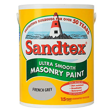 Sandtex Ultra Smooth Masonry Paint - 5L French Grey
