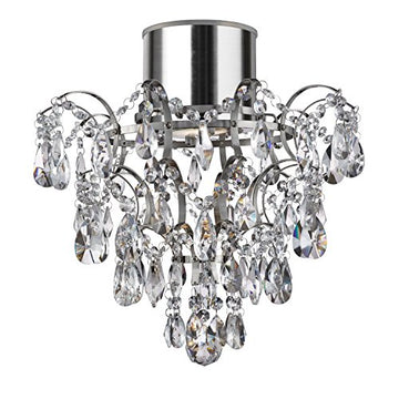 Belle LED Chrome & Crystal Chandelier IP44