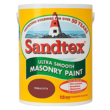 Sandtex Ultra Smooth Masonry Paint - 5L Terracotta