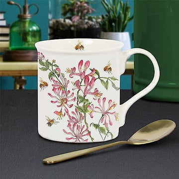Bee-tanical Honeysuckle Flower Mug 250ml Cup