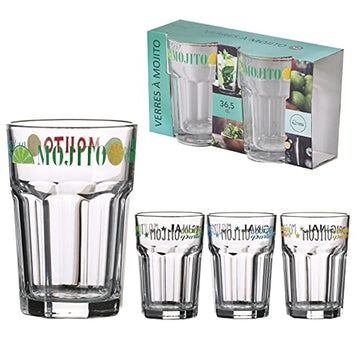 Pack of 2 365ml Mojito Serving Glasses