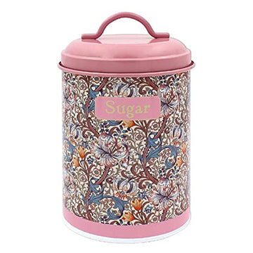 Pink Floral Sugar Canister