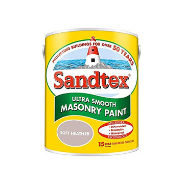 Sandtex Ultra Smooth Masonry Paint - 5L Soft Heather
