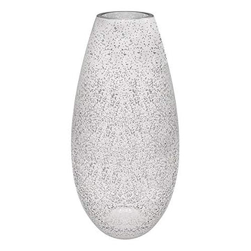 40cm Silver Mirrored Sparkle Vase