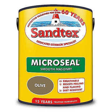 Sandtex Ultra Smooth Masonry Paint - 5L Olive