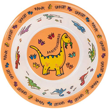 Orange Food Bowl for Kids-  Dinosaur