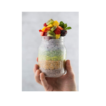 Kilner 500ml Metal Screw Top Lid Clear Glass Storage Jar