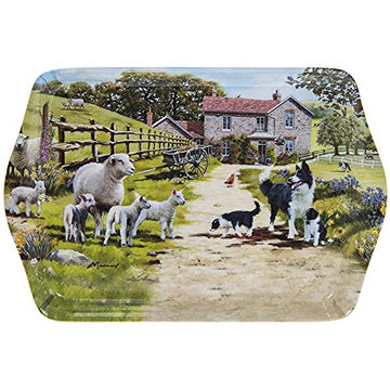 Collie & Sheep Design Small Serving Tray