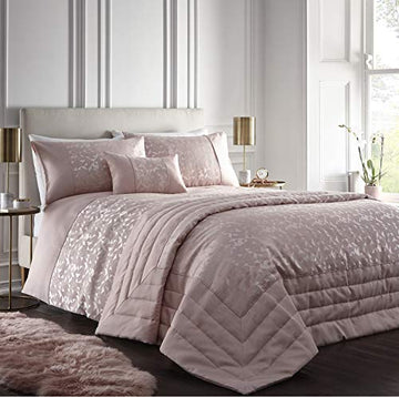 Jacquard Geometric Duvet Cover Set Lucien Blush Pink, King