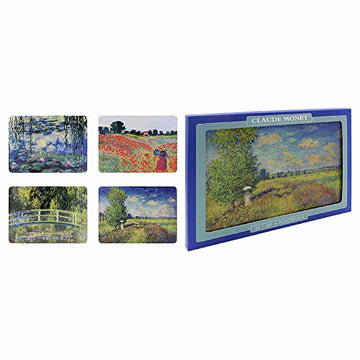 Set of 4 Cork Back Placemats - Claude Monet