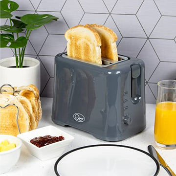 Quest 870W Grey 2 Slice Compact Toaster