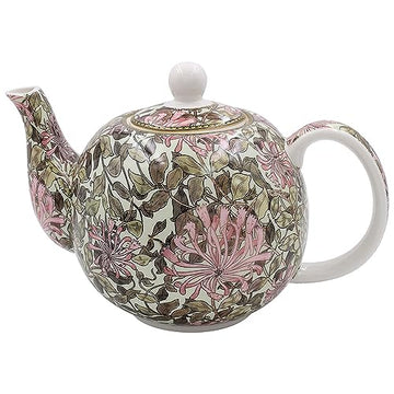 Morris Pink Honeysuckle Ceramic 1.1 Litres Tea Pot