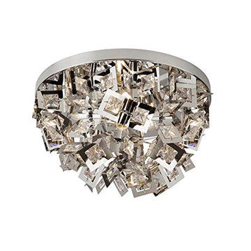 Searchlight Nova 4 Light Flush Chrome/Clear