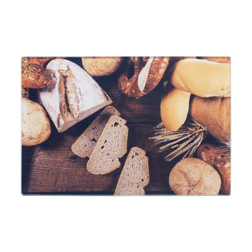 30x20cm Bread Tempered Glass Chopping Board