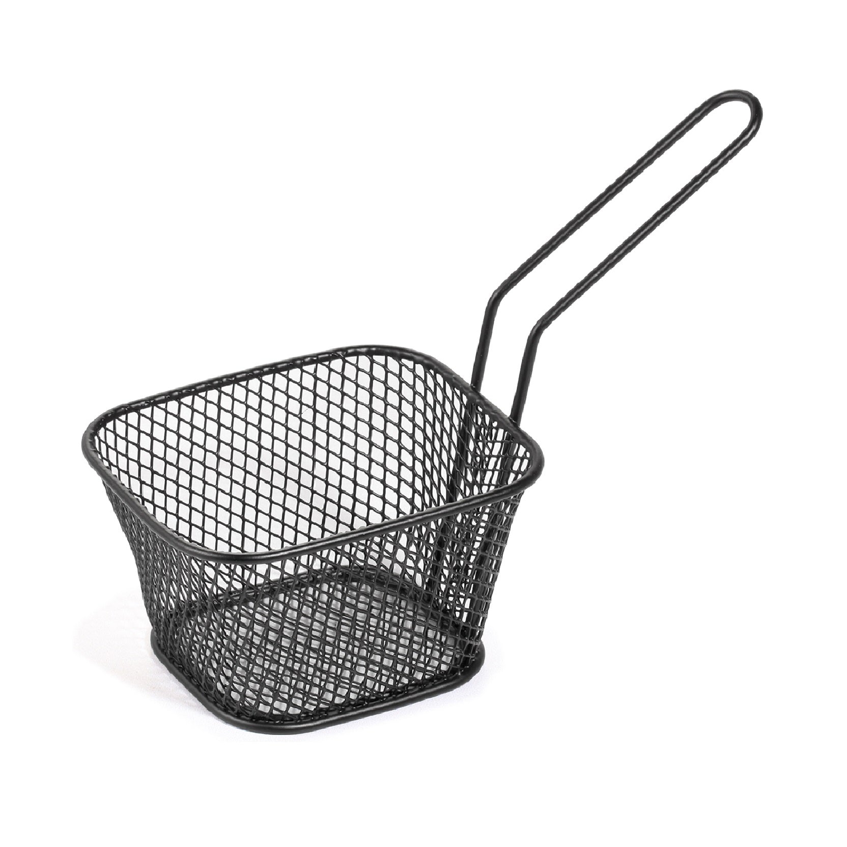 Black Mini Chip Fryer & Serving Basket