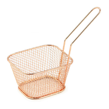 Copper Mini Chip Fryer & Serving Basket