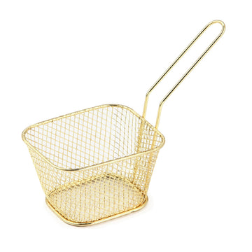 Gold Mini Chip Fryer & Serving Basket
