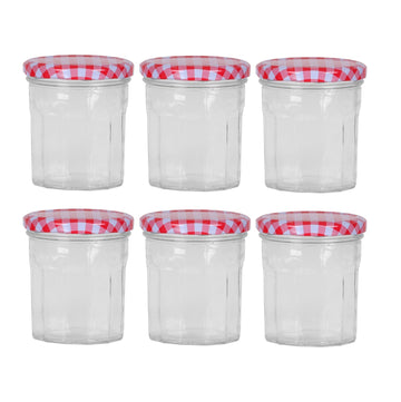 6Pcs 300ml Twist Top Preserve Jars