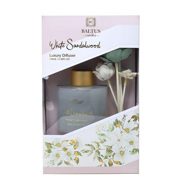 Baltus 100ml White Sandalwood Floral Scent Faux Flower Diffuser