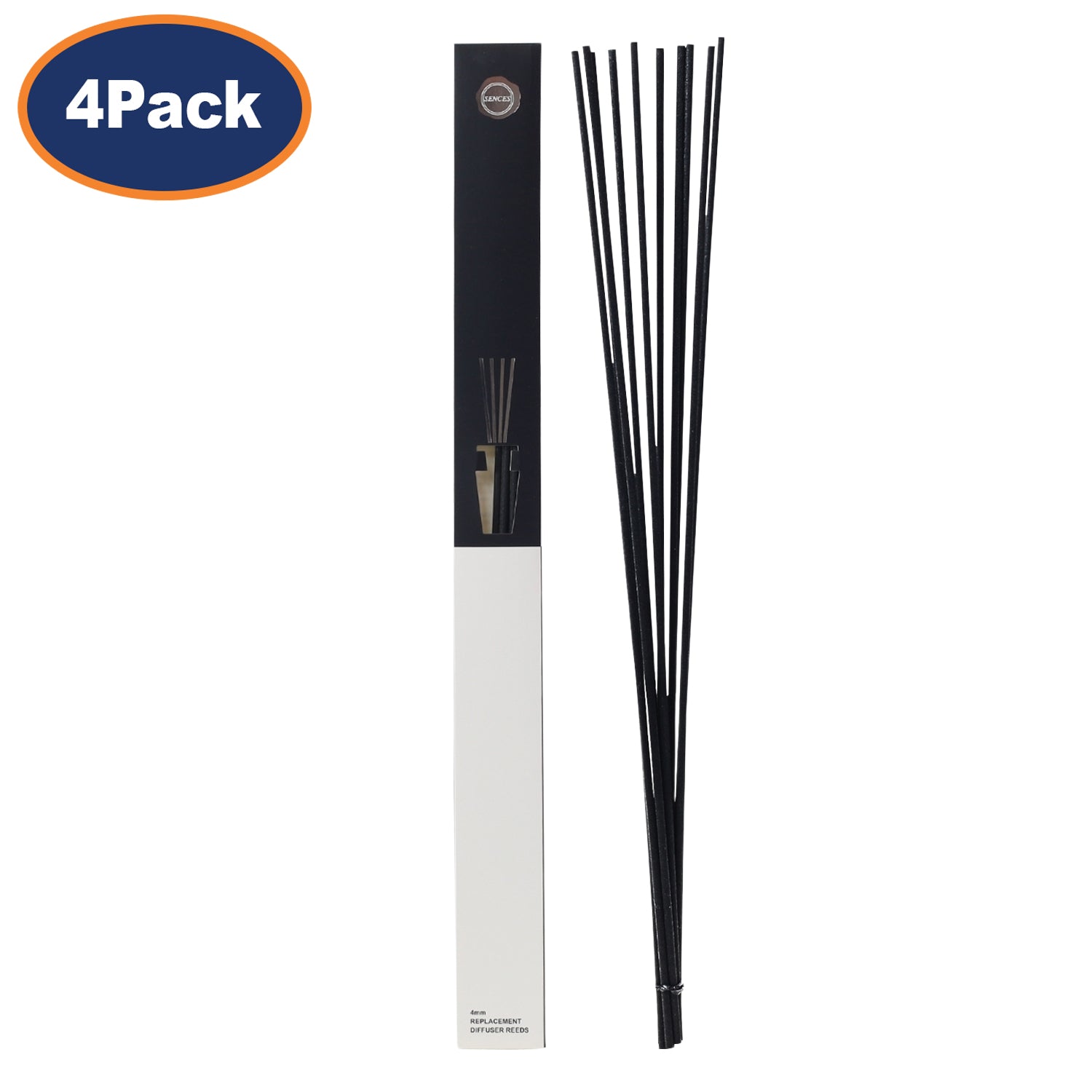 32pcs Baltus Reed Sticks Replacement Scented Oil Diffuser Black 4mm 55cm Long