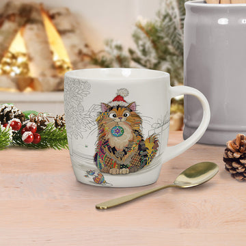 Bug Art Cat Baubles Christmas Coffee Mug