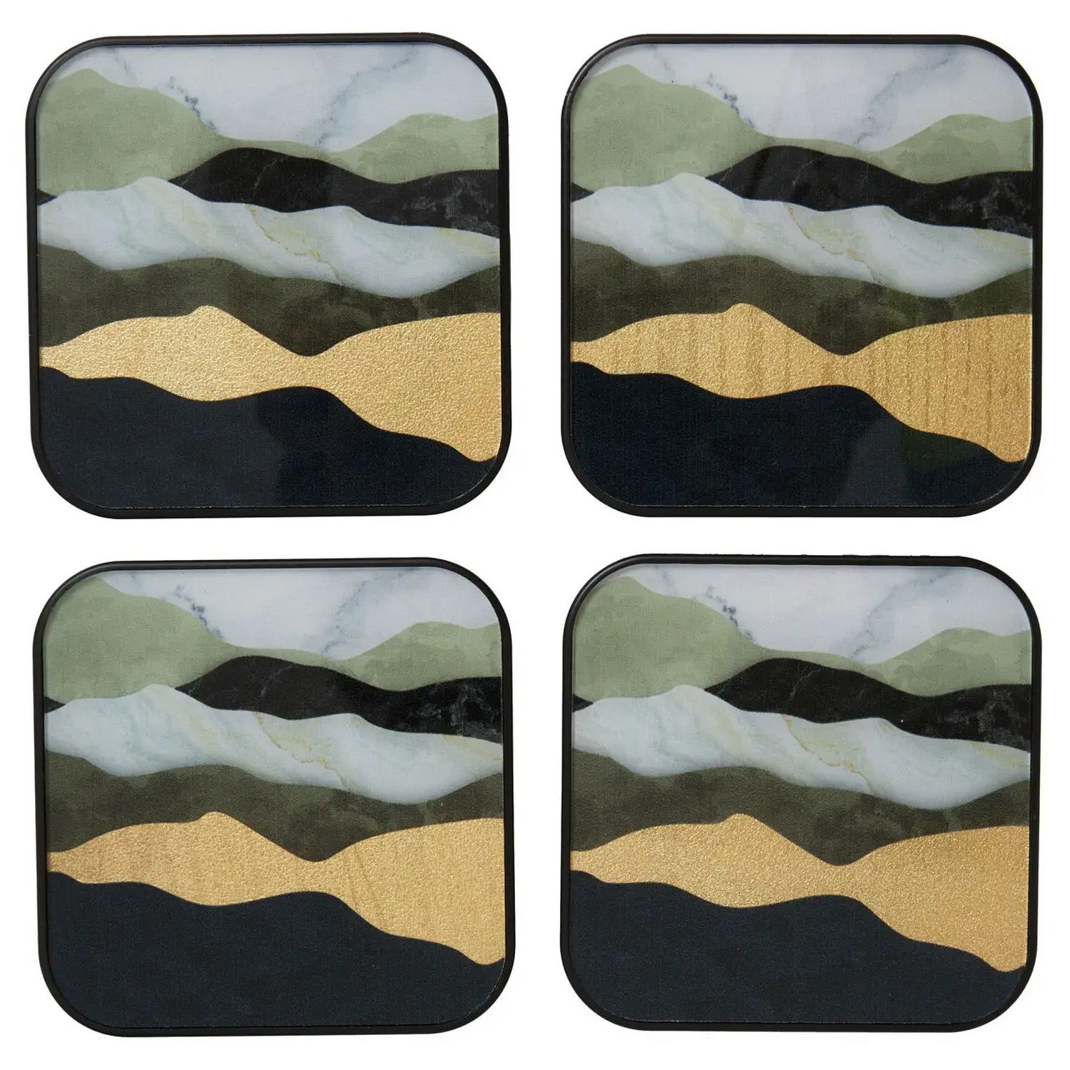 Selena Set of 4 Assorted Colour Square Coasters